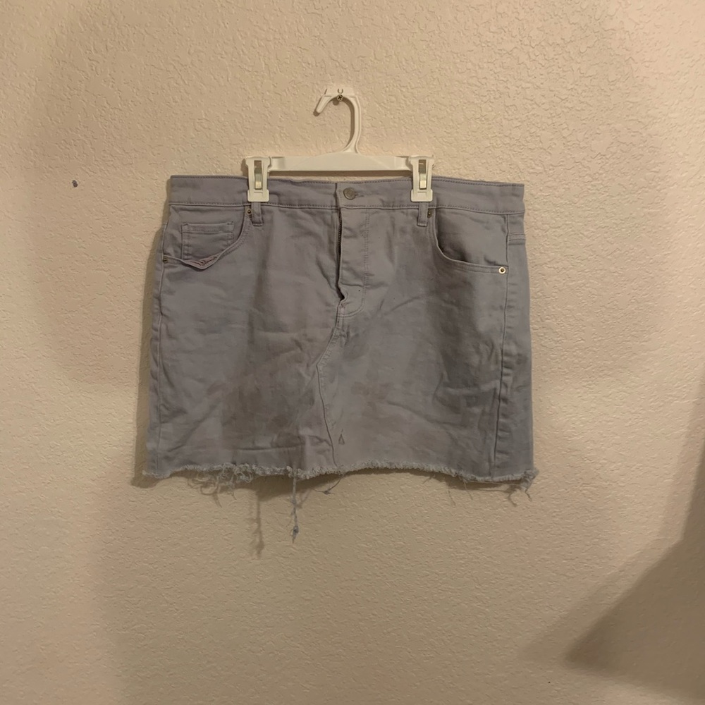 Mini purple Skirt.